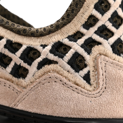 Chanel Suede Calfskin Embroidered CC Sneakers 35.5 Beige Black 9 of 9