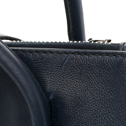 Prada Glace Calf Scamosciato Twin Pocket Tote Baltico 11 of 11