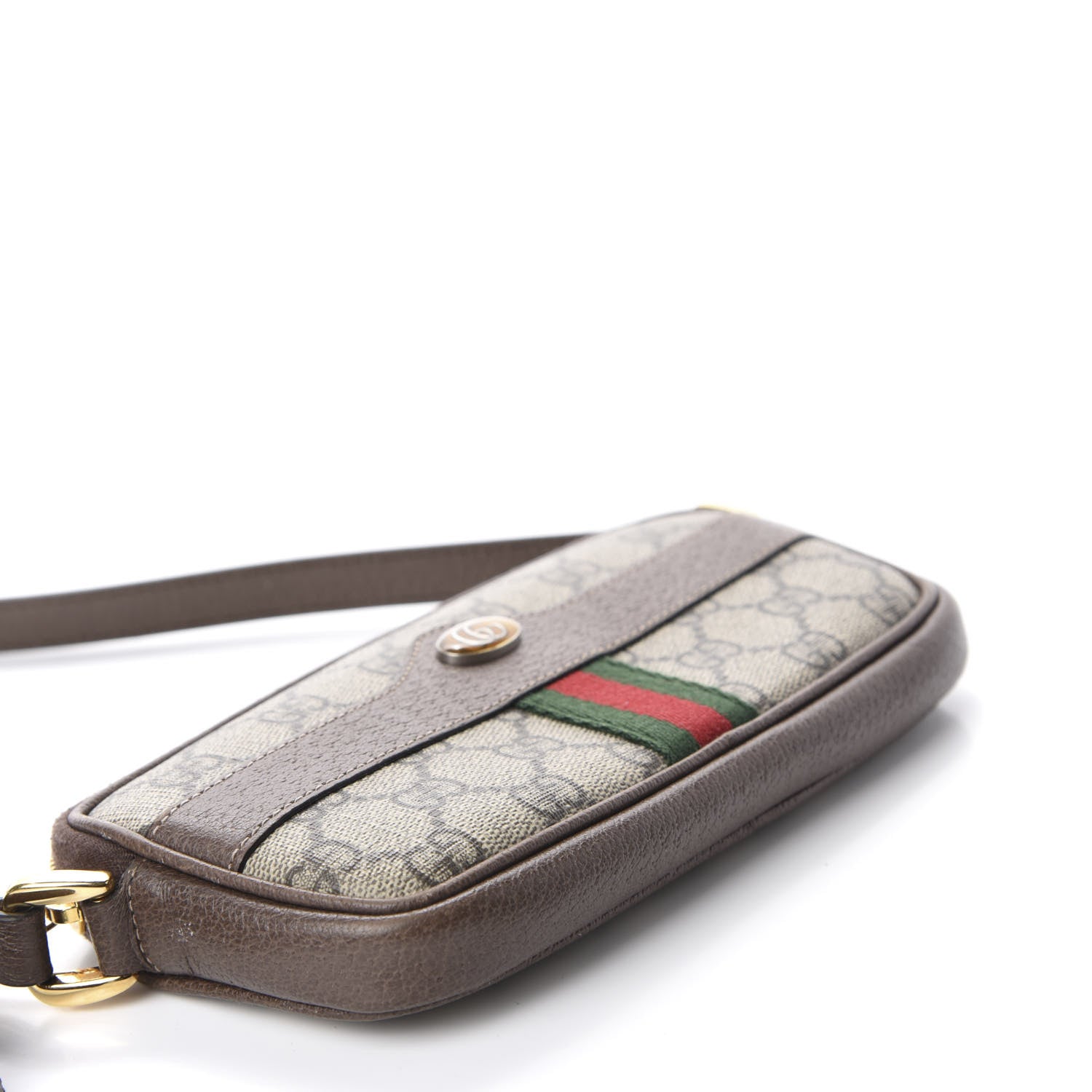 Gucci GG Supreme Monogram Web Mini Ophidia GG Bag Brown 4 of 11