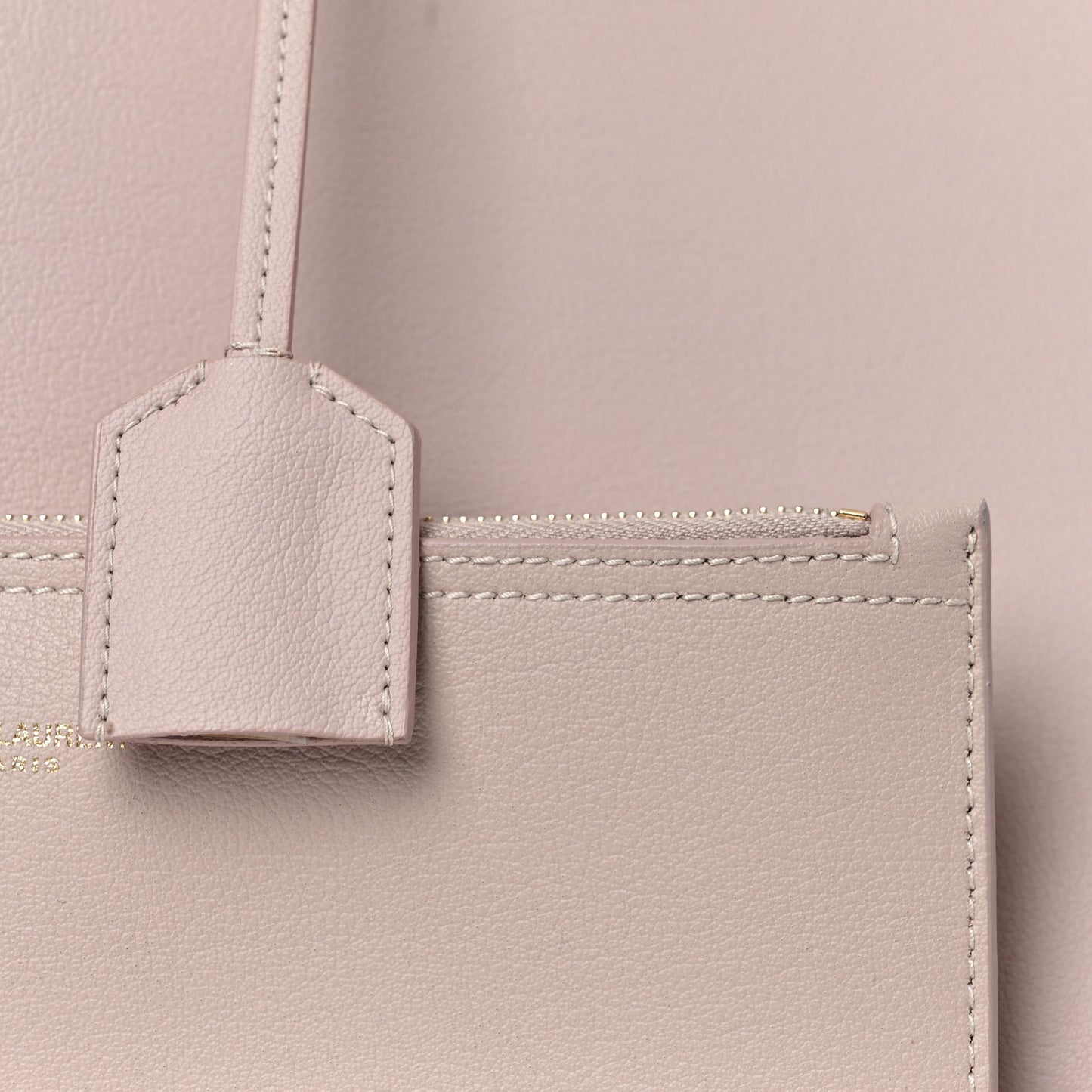 Calfskin Large Shopping Tote Pale Blush