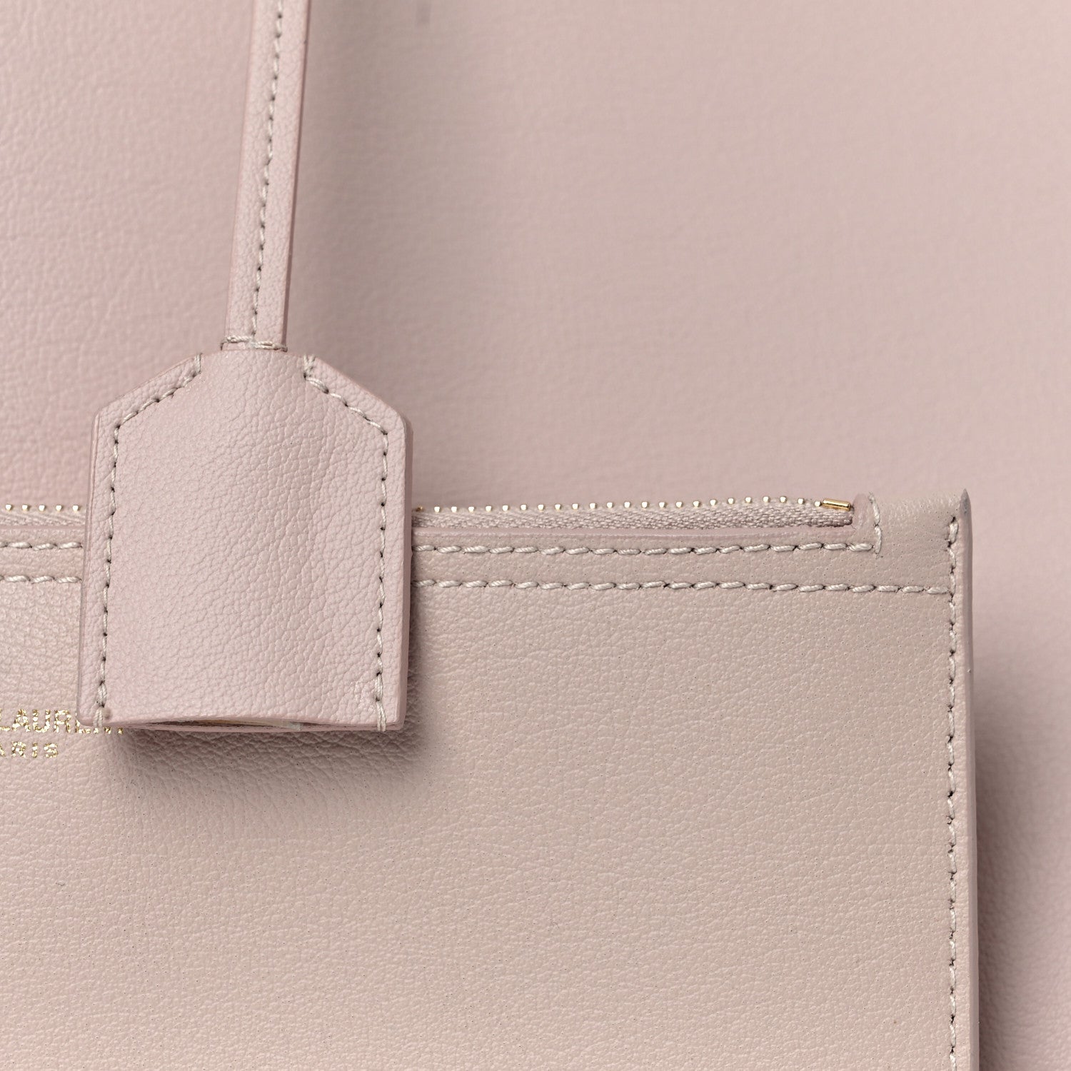 Saint Laurent Calfskin Large Shopping Tote Pale Blush 8 of 10