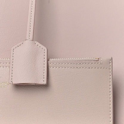Saint Laurent Calfskin Large Shopping Tote Pale Blush 8 of 10