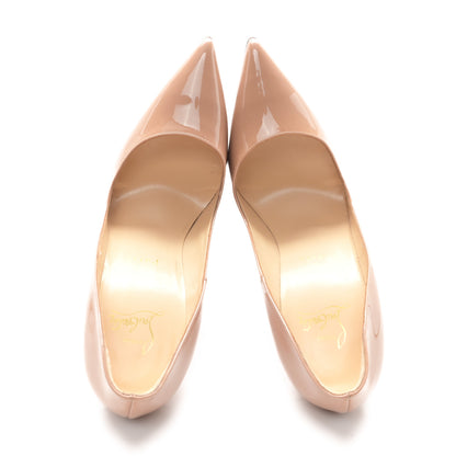 Christian Louboutin Patent So Kate 120 Pumps 37 Nude 2 of 8