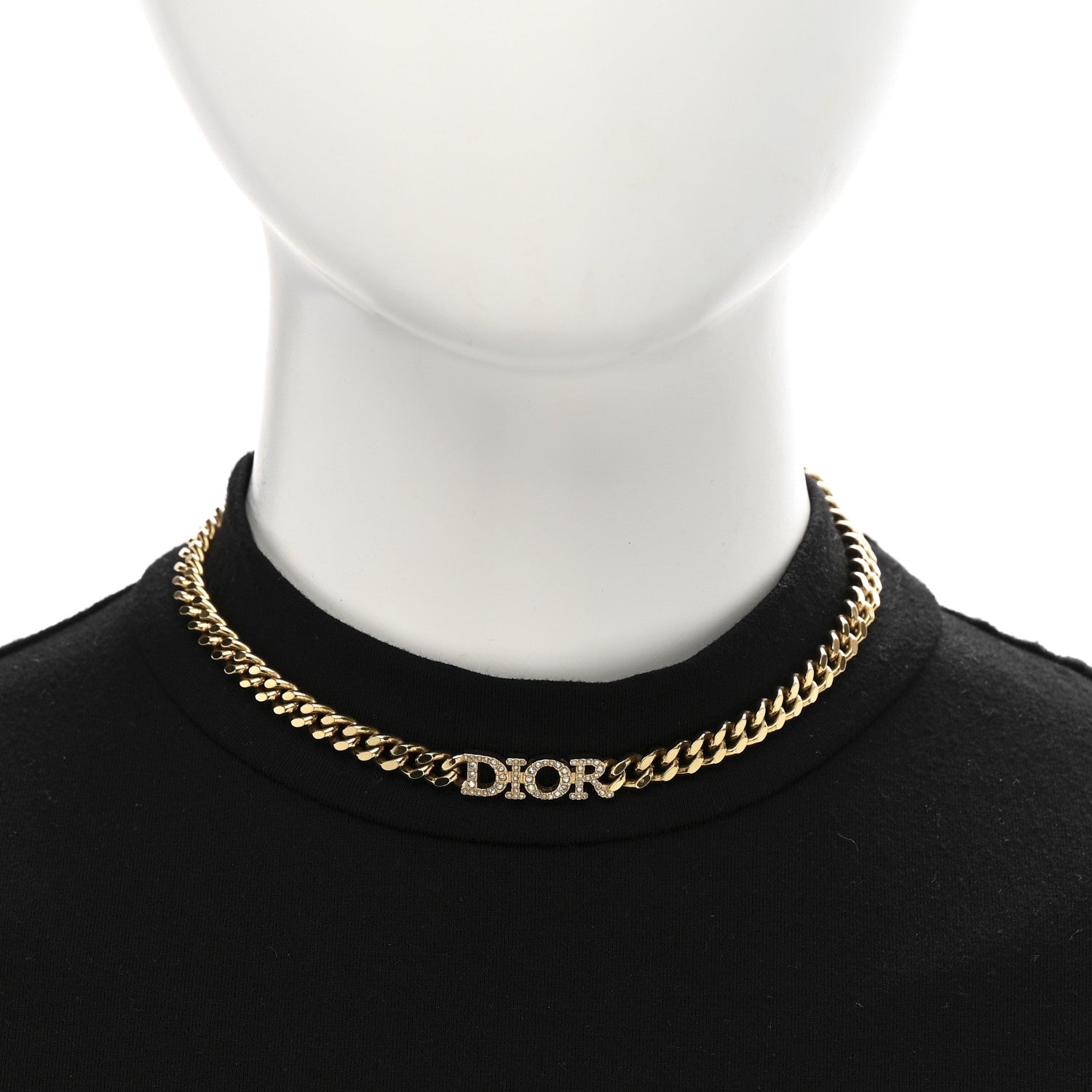 Christian Dior Metal Crystal Dio(r)evolution Choker Gold 2 of 5