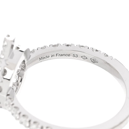 Hermes 18K White Gold Diamond Finesse Ring 53 6.25 6 of 6