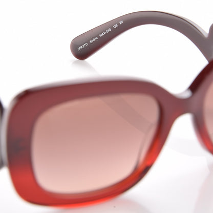 Prada Acetate Baroque Sunglasses SPR 27O Red 5 of 7