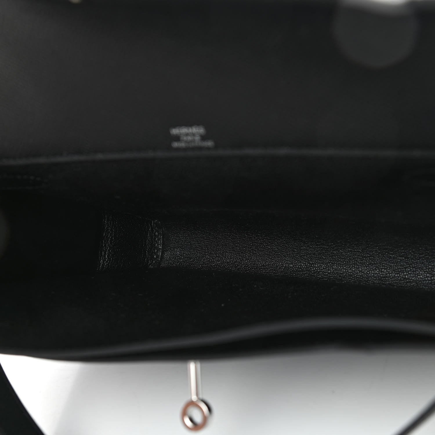 Hermes Epsom Kelly Depeches 25 Pouch Black 4 of 4