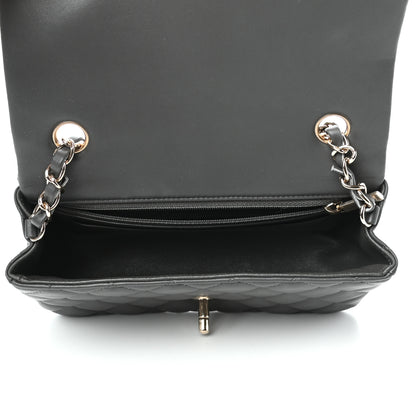 Chanel Lambskin Quilted Mini Rectangular Flap Grey 5 of 10