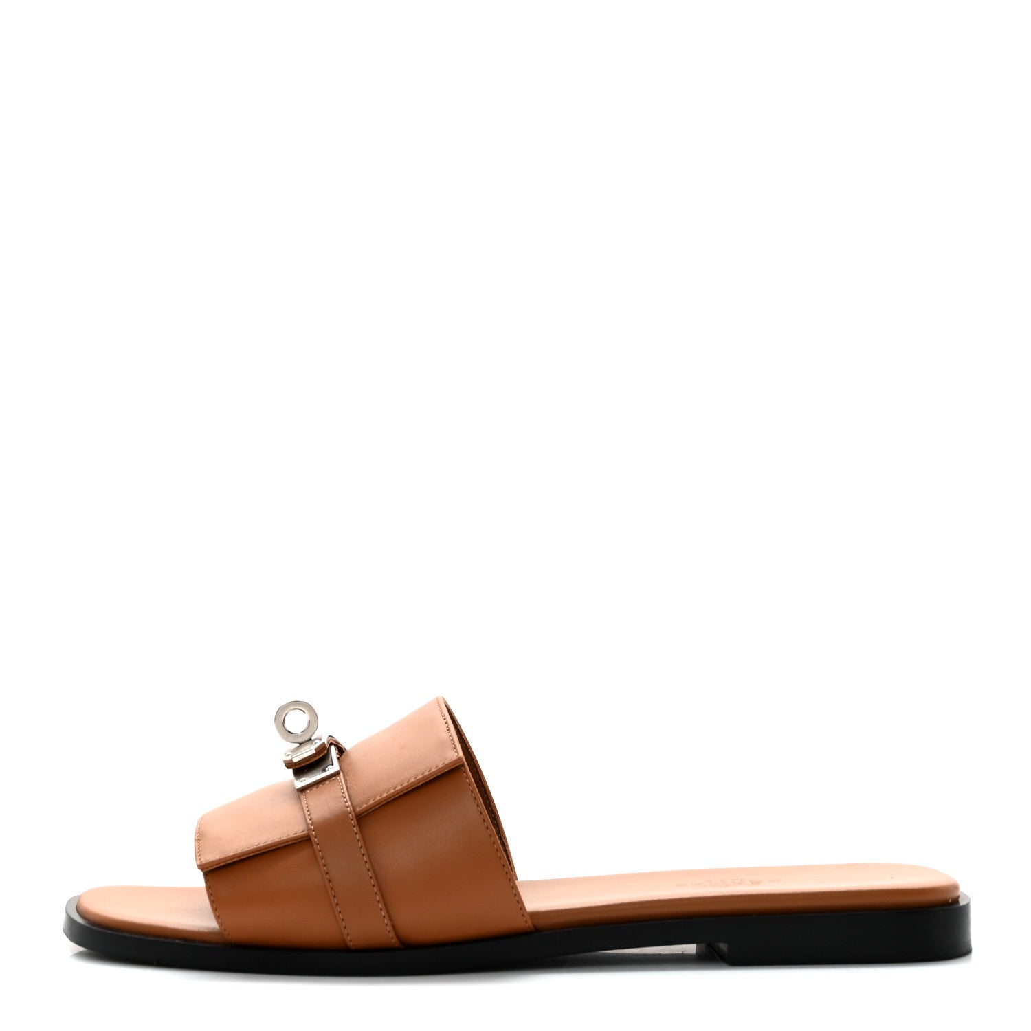 Hermes Calfskin Giulia Sandals 37 Naturel 1 of 13