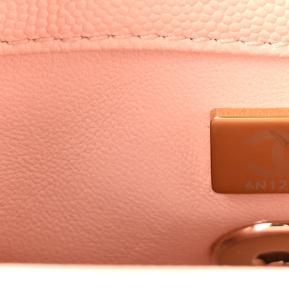 Chanel Caviar Quilted Extra Mini Coco Handle Flap Light Pink 7 of 10