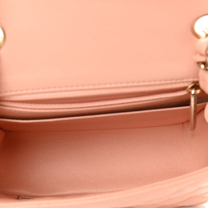 Chanel Lambskin Quilted Mini Square Flap Light Pink 4 of 10