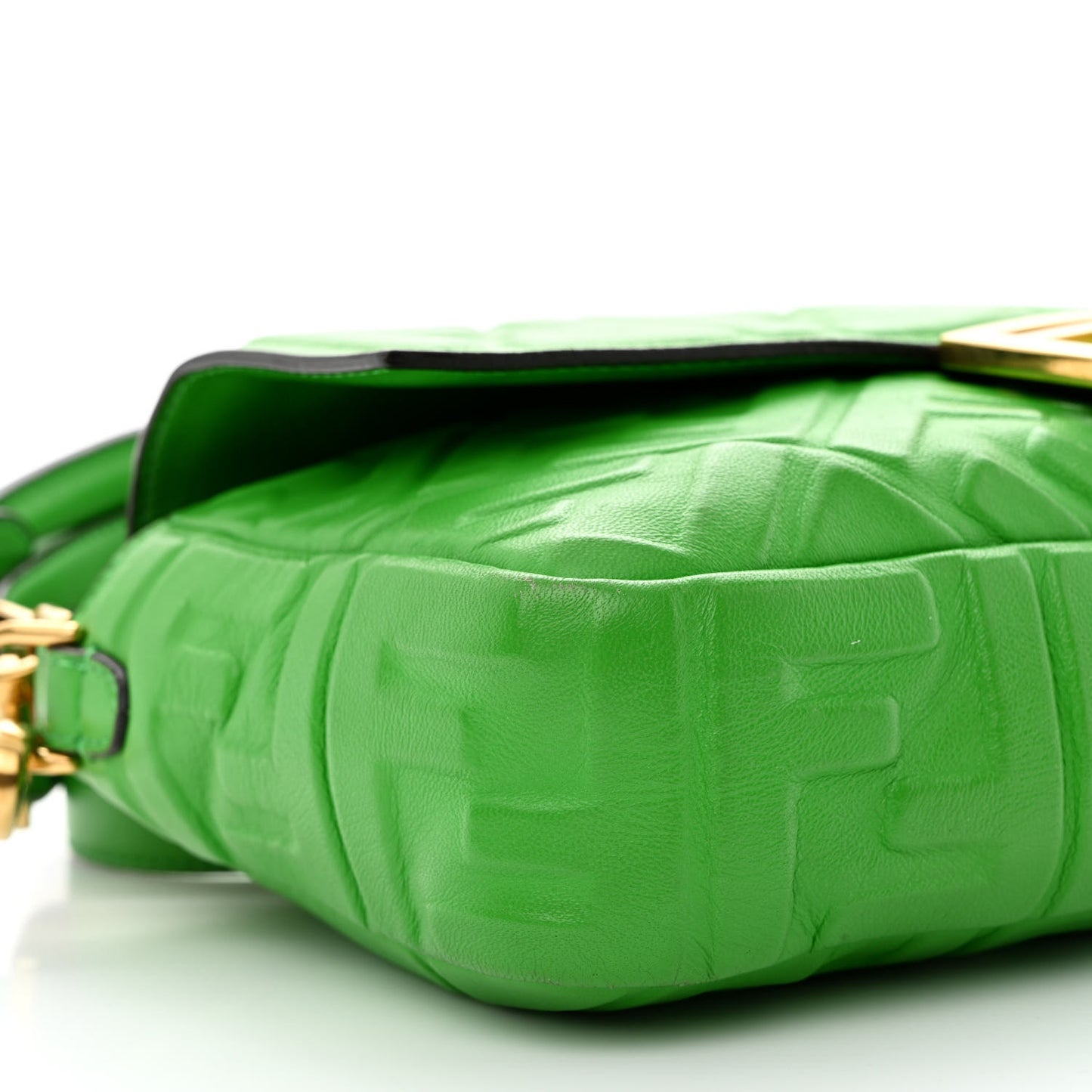 Nappa FF 1974 Embossed Baguette Tomatillo