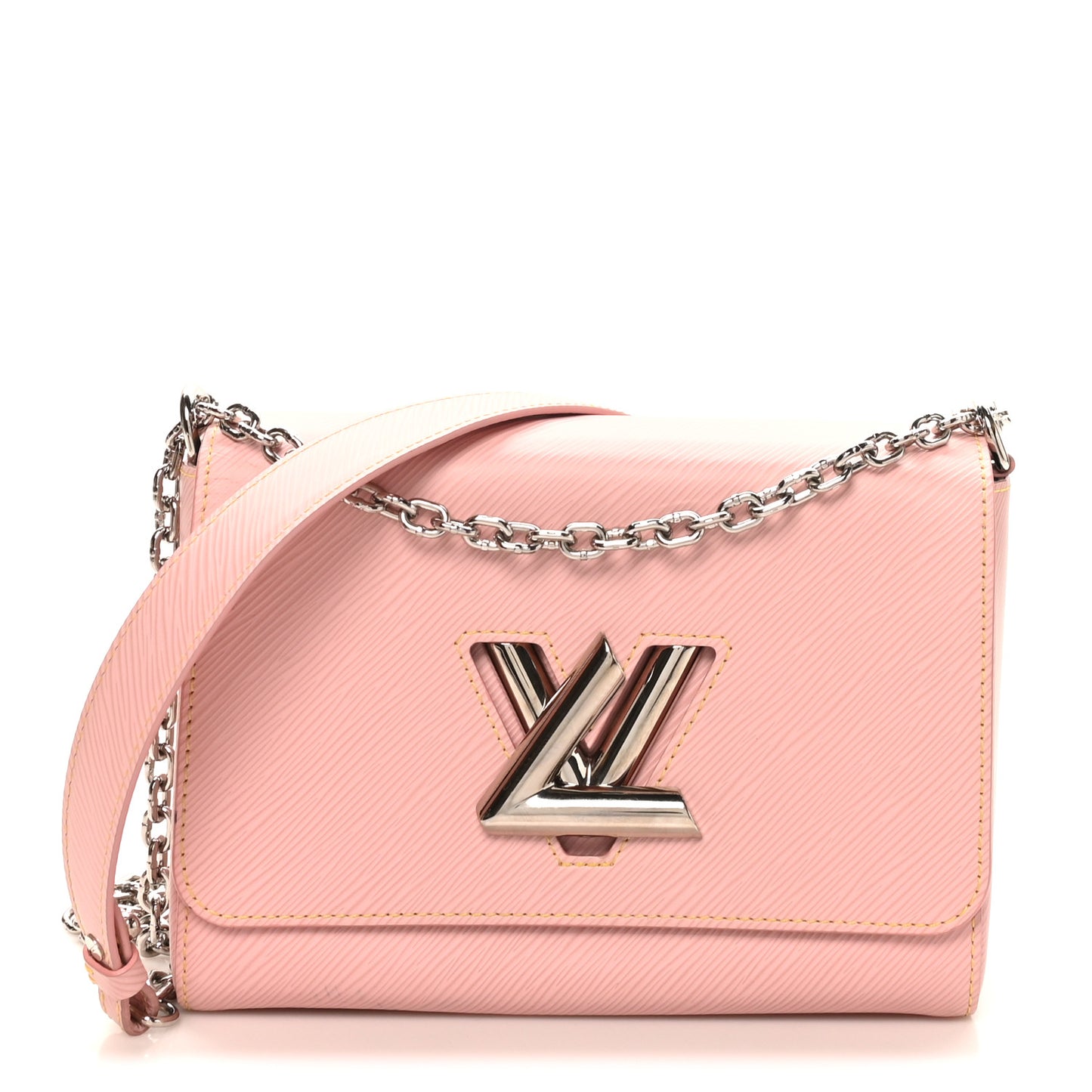 Epi Twist Shoulder Bag MM Rose Ballerine
