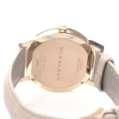 Burberry Stainless Steel Calfskin 38mm Quartz Watch Beige BU9014 4 of 5