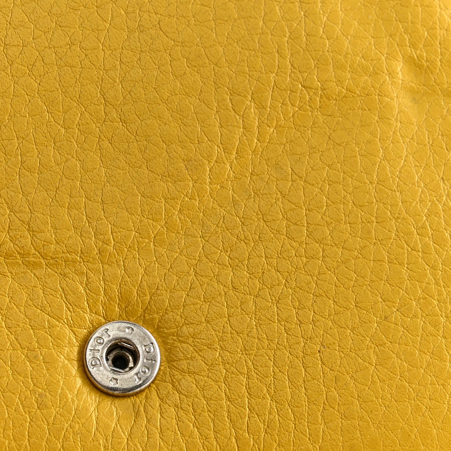 Goatskin Saddle Compact Wallet Yellow