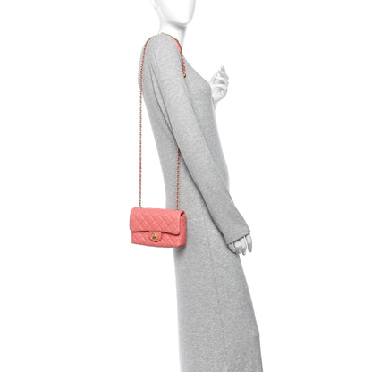 Chanel Lambskin Quilted Mini Quilted Handle Crush Flap  Pink 2 of 11