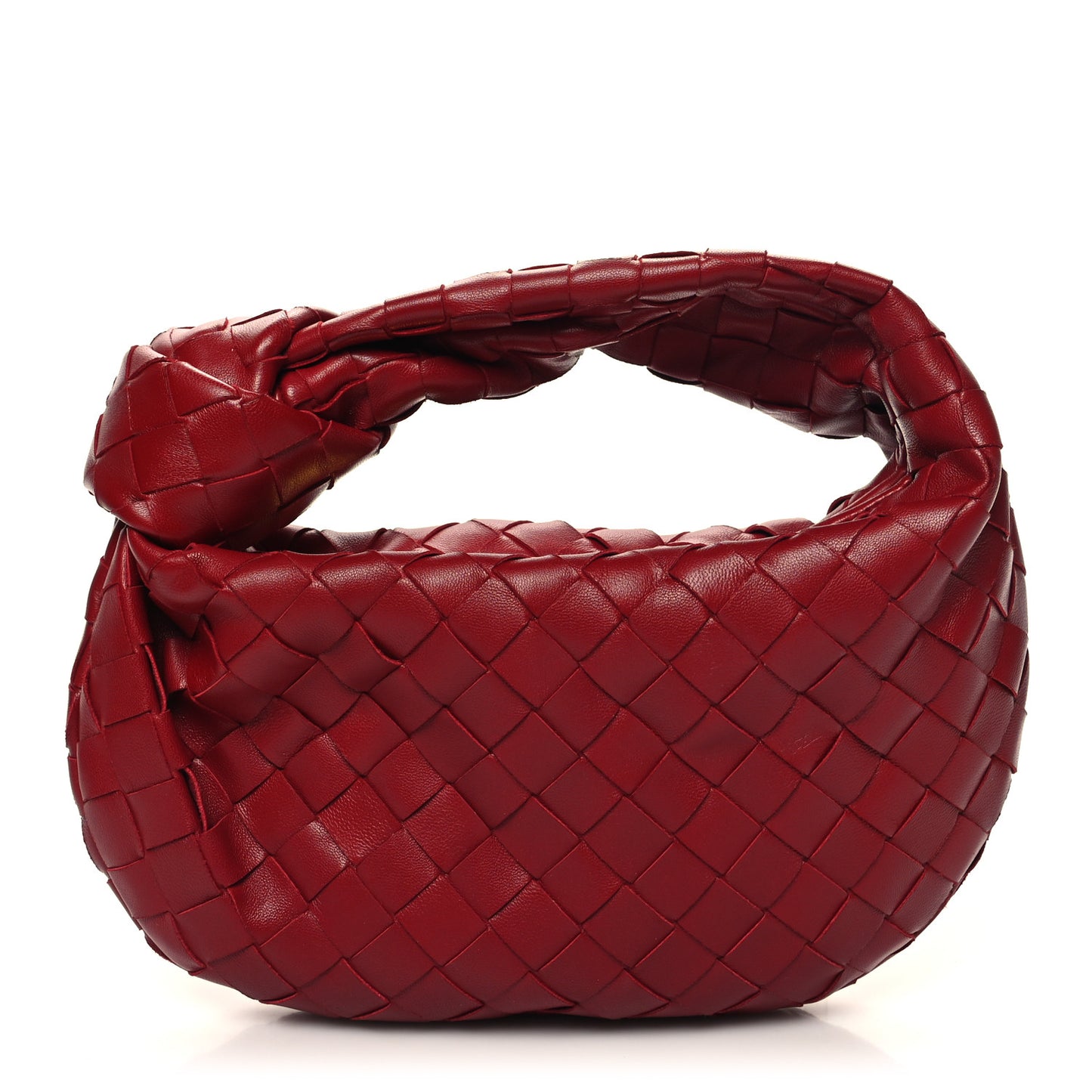 Nappa Intrecciato Mini Jodie Dark Red