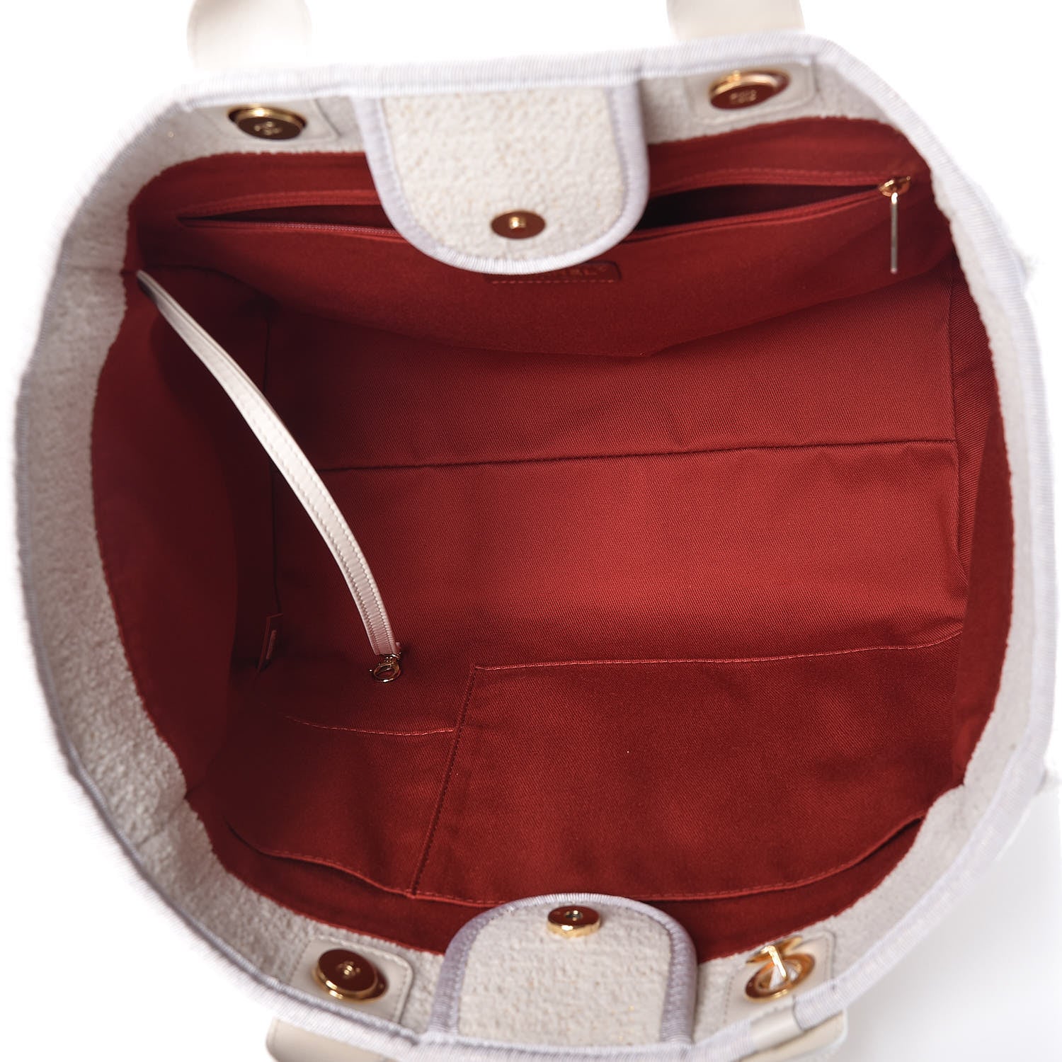 Chanel Lurex Boucle Medium Deauville Tote White 6 of 11
