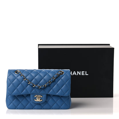 Chanel Caviar Quilted Small Double Flap Blue 9 of 9