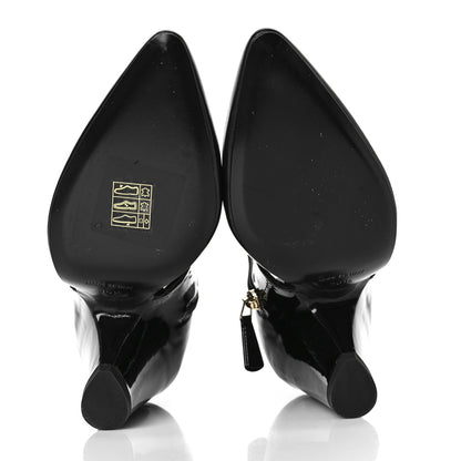Chanel Patent Calfskin Short Ankle Boots 36.5 Black 5 of 8