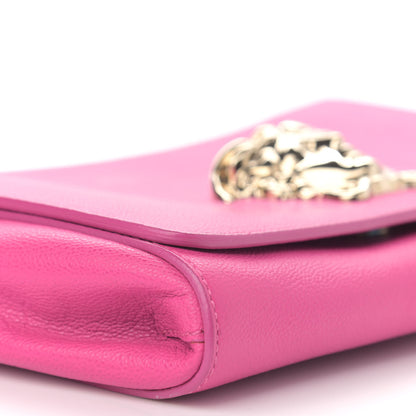Versace Grained Calfskin Palazzo Chain Evening Bag Pink 8 of 11