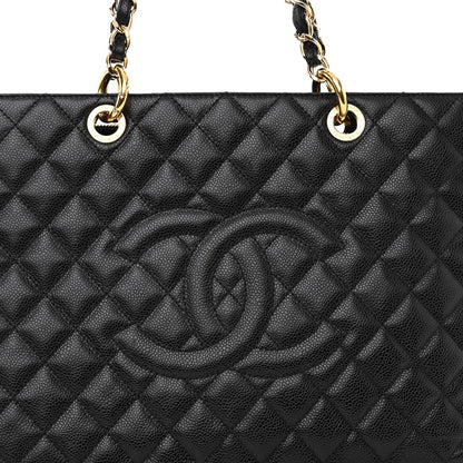 Chanel Caviar Quilted Grand Shopping Tote GST Black 8 of 10