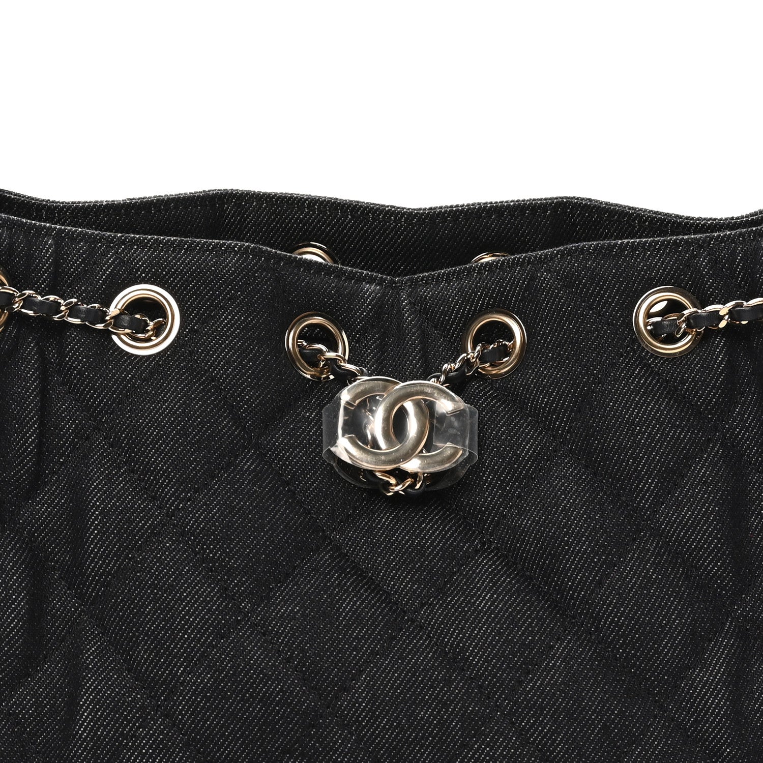 Chanel Denim Quilted Mini Chanel 25 Handbag Dark Blue 7 of 9
