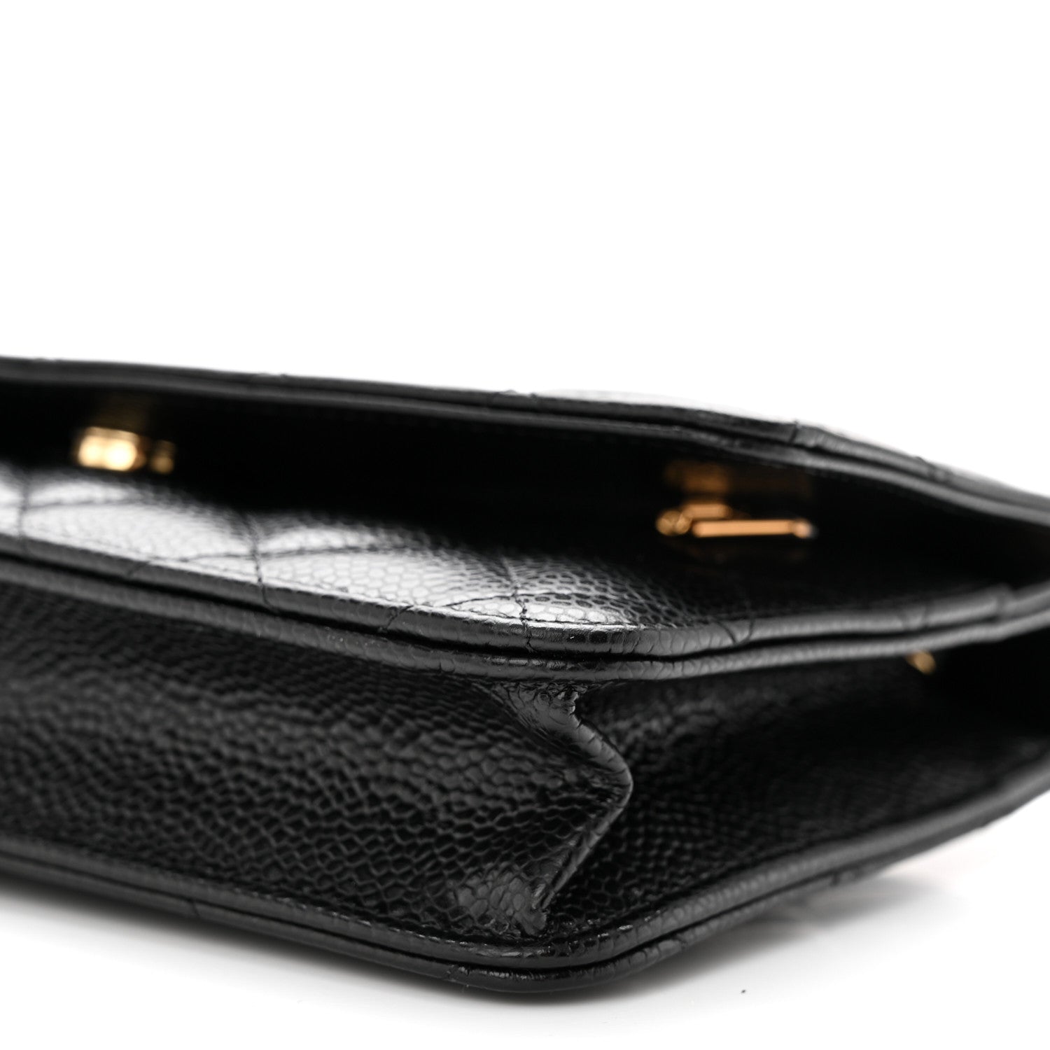 Chanel Caviar Quilted Wallet on Chain WOC Black 11 of 12