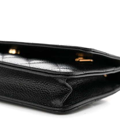 Chanel Caviar Quilted Wallet on Chain WOC Black 11 of 12