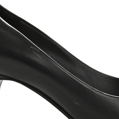 Chanel Lambskin Camellia Pumps 37.5 Black 10 of 13