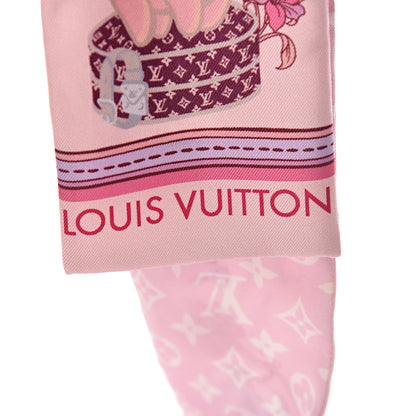 Louis Vuitton Silk Monogram Superstition Bandeau Light Pink 3 of 5