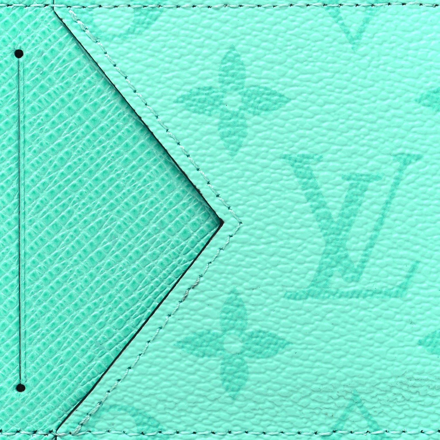 Louis Vuitton Taigarama Coin Card Holder Miami Green 7 of 8