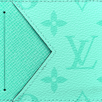 Louis Vuitton Taigarama Coin Card Holder Miami Green 7 of 8