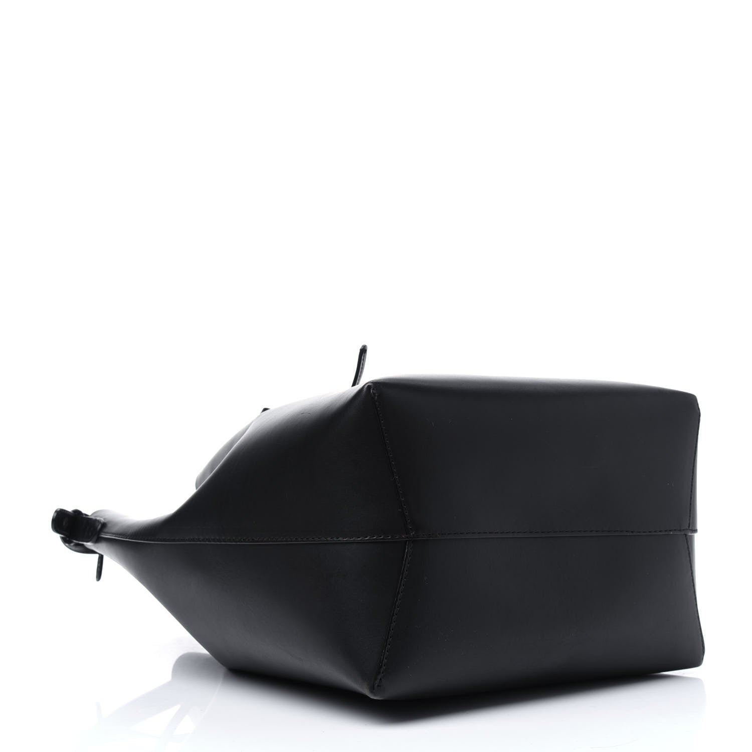 Mansur Gavriel Vegetable Tanned Calfskin Bucket Bag Black Flamma 6 of 35