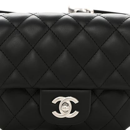 Chanel Calfskin Quilted CC Uniform Flap Belt Bag Black 8 of 10