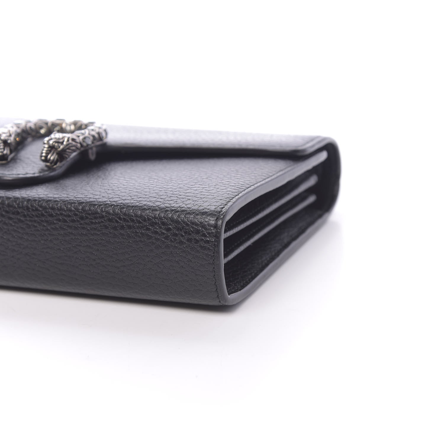 Gucci Calfskin Mini Dionysus Chain Wallet Black 9 of 11