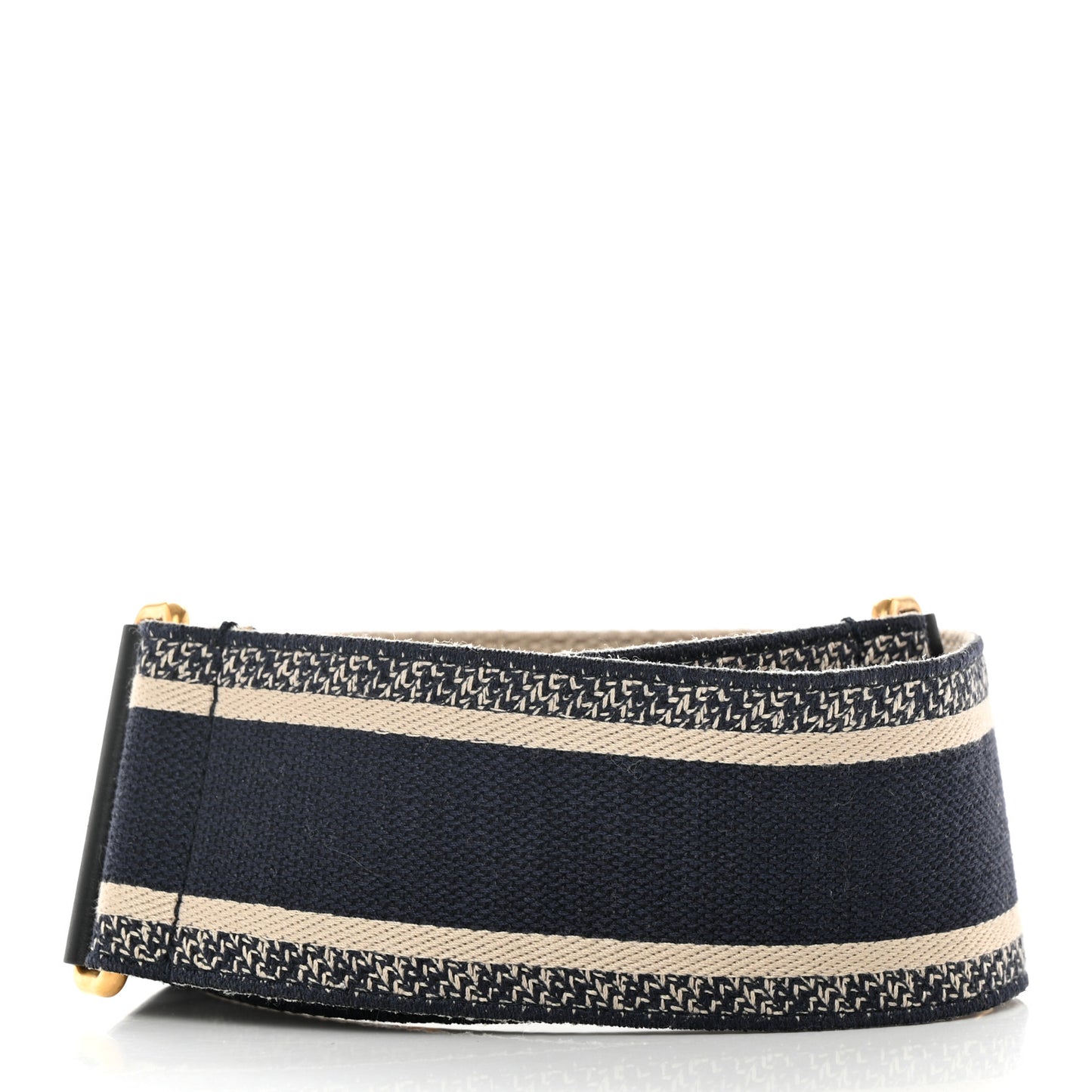 Canvas Embroidered Shoulder Strap Blue