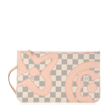Louis Vuitton Damier Azur Tahitienne Neverfull MM GM Pochette 1 of 8