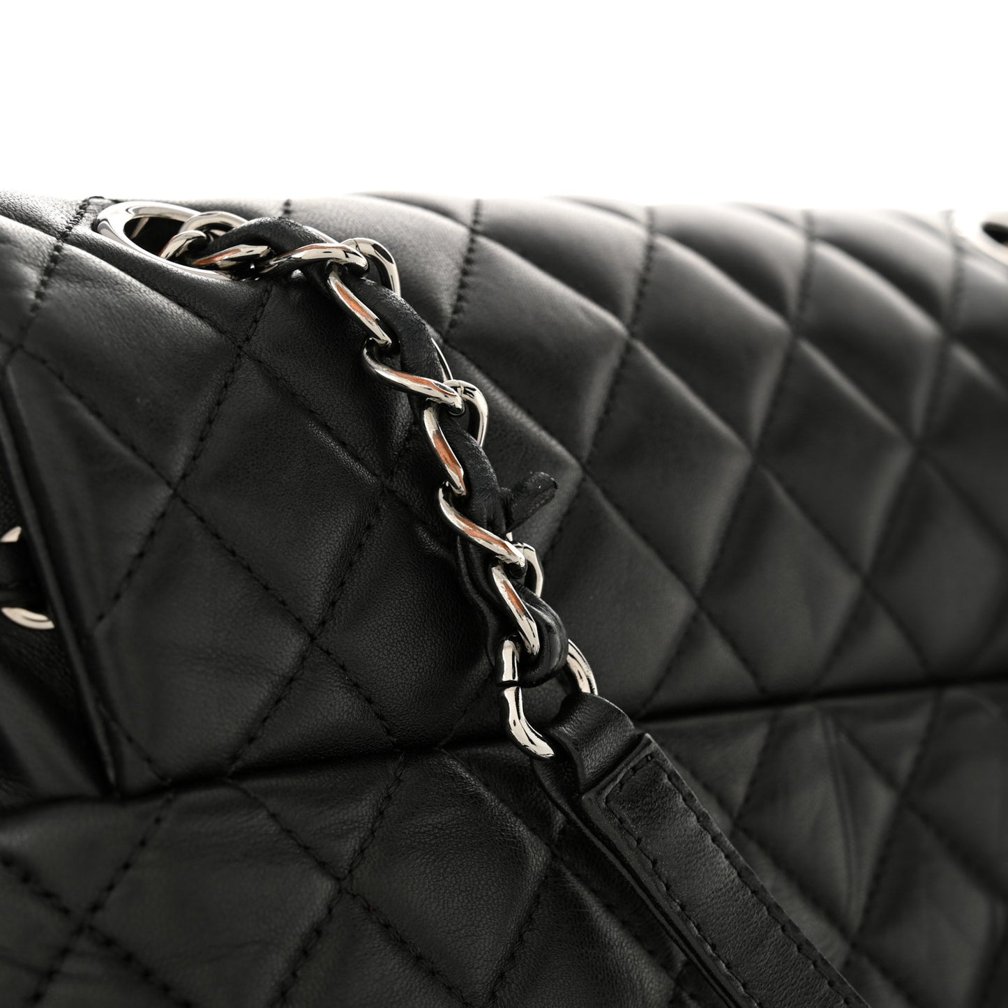 Lambskin Quilted Large Urban Spirit Backpack Black