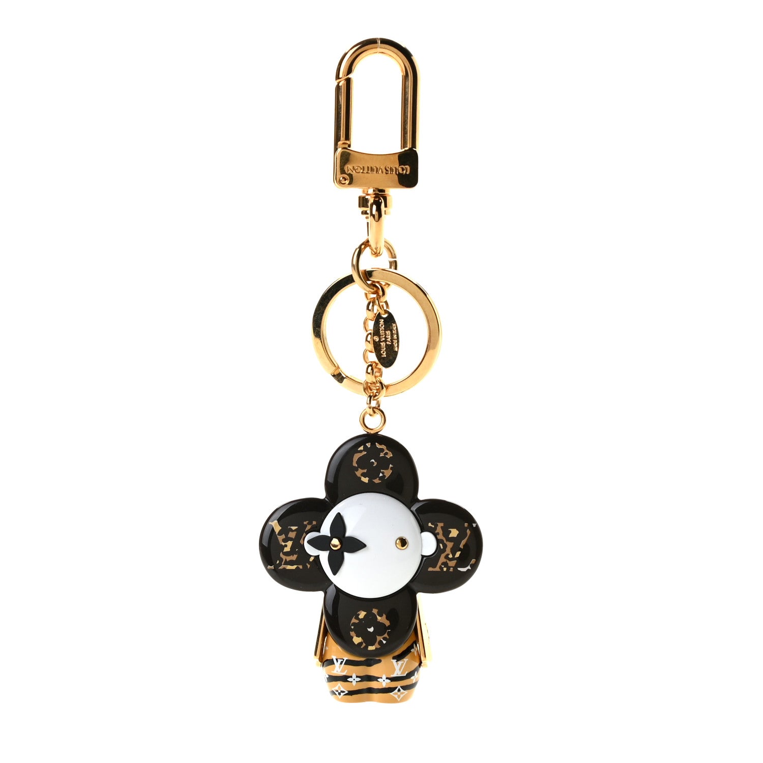 Louis Vuitton Resin Wood Vivienne Jungle Bag Charm Key Holder 1 of 4
