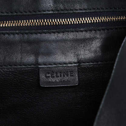 Celine Lambskin Horizontal Cabas Black 6 of 17
