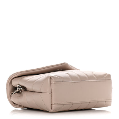 Saint Laurent Calfskin Y Quilted Monogram Toy Loulou Crossbody Bag Light Natural 4 of 20