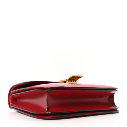 Celine Box Calfskin Medium Classic Box Flap Bag Red 4 of 10