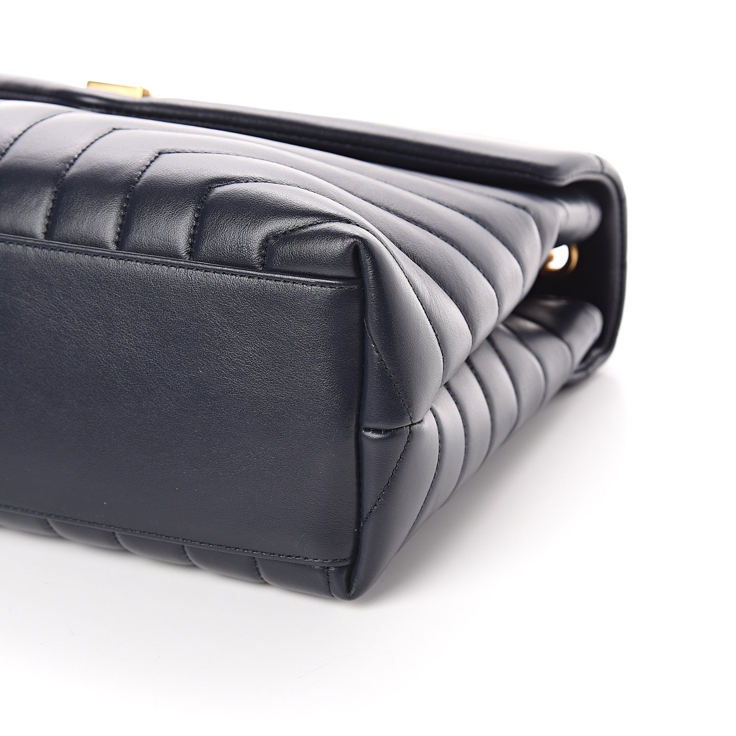 Saint Laurent Calfskin Y Quilted Monogram Medium Loulou Chain Satchel Medium Blue 8 of 8