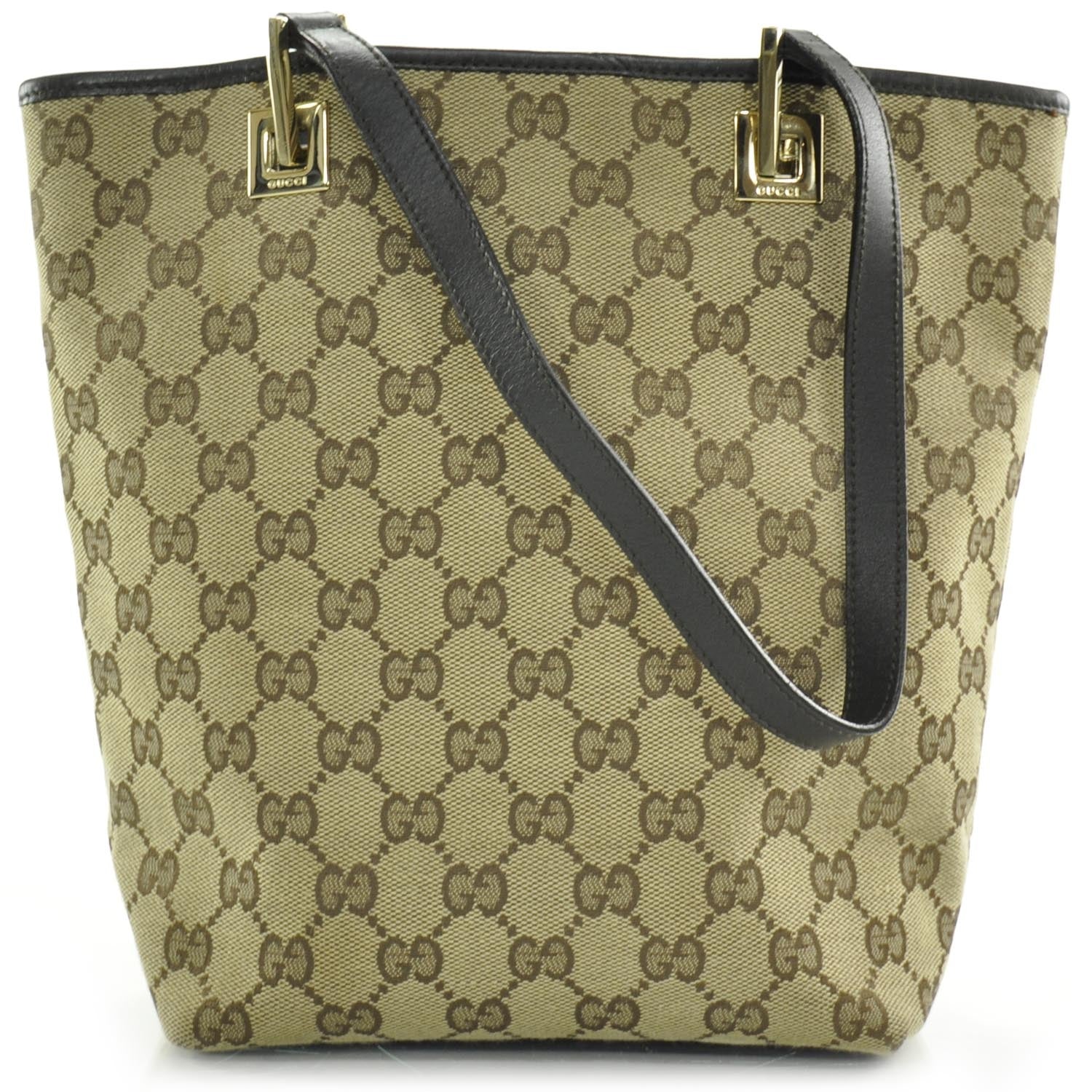 Gucci Monogram Small Bucket Tote Ebony 4 of 8