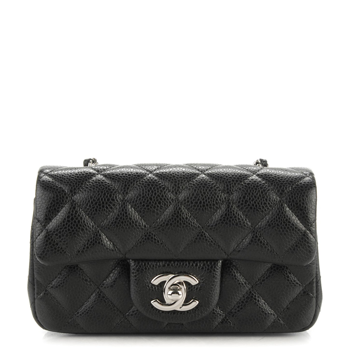 Caviar Quilted Extra Mini Flap Black