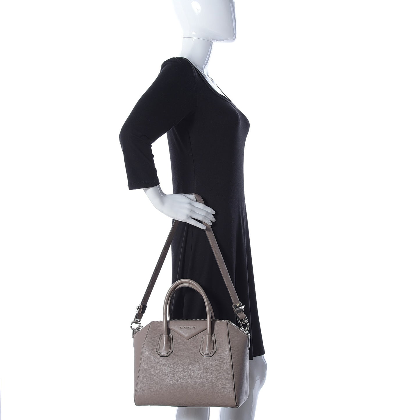 Sugar Goatskin Small Antigona Mastic