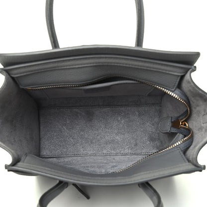Celine Baby Drummed Calfskin Nano Luggage Kohl 4 of 4