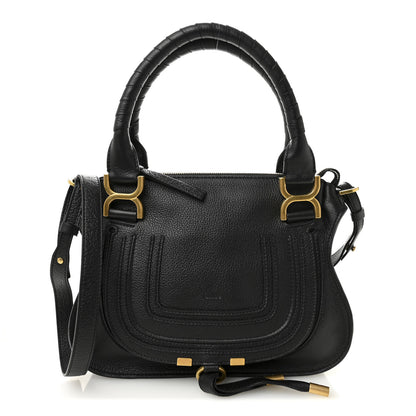 Chloe Calfskin Small Marcie Satchel Black 1 of 10
