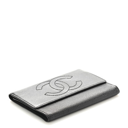 Chanel Caviar Timeless CC Flap Wallet Black 4 of 9